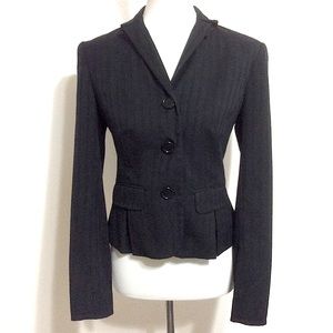 Max Studio Vintage Pant Suit Black Stripe Blazer 8, Pants 6